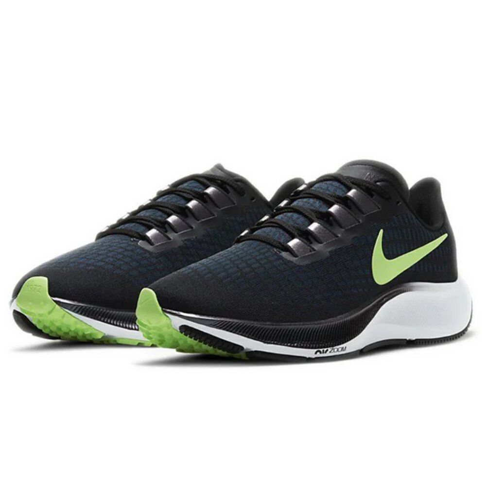 NEW NIKE Air Zoom Pegasus 37 Black Green Eggplant trim 9.5 US 41 EUR